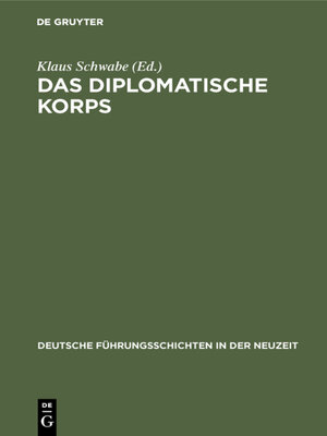 cover image of Das diplomatische Korps
